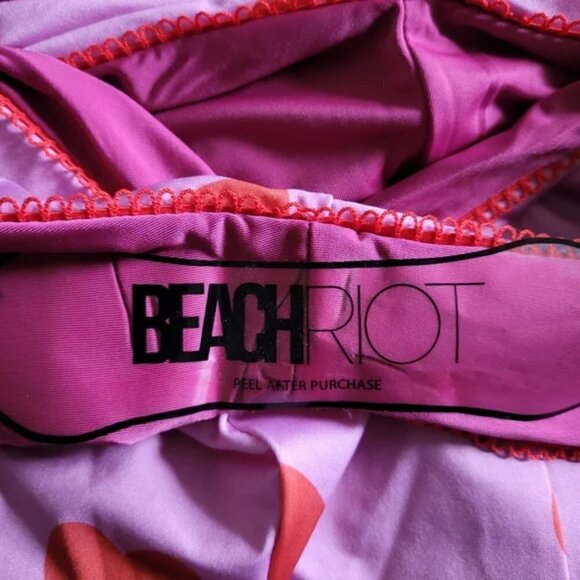 New Beach Riot Sydney Valentine Heart Barbie Pink One-Piece Swimsuit NWT XL - Picture 16 of 17